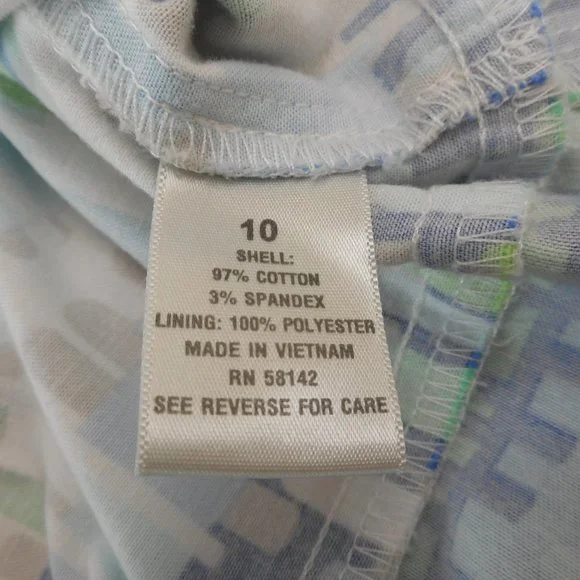 Dressbarn Womens Size 10 Sleeveless A-Line Dress Geometric Print - Picture 8 of 9